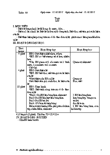 Giáo án Lớp 2 VNEN - Tuần 9 - Nguyễn Văn Phương