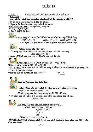 Giáo án Lớp 4 VNEN - Tuần 15 (Bản đẹp)