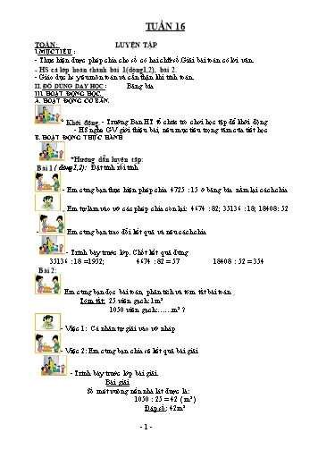 Giáo án Lớp 4 VNEN - Tuần 16 (Bản đẹp)