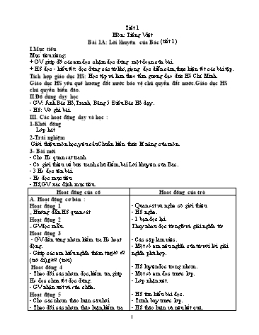 Giáo án Lớp 5 VNEN - Tuần 1 - Nguyễn Văn Tân