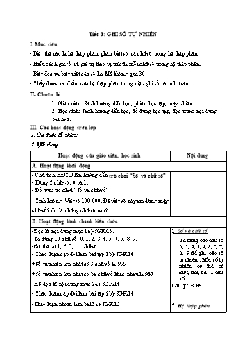 Giáo án Số học Lớp 6 VNEN - Tiết 3: Ghi số tự nhiên - Đỗ Ngọc Nam