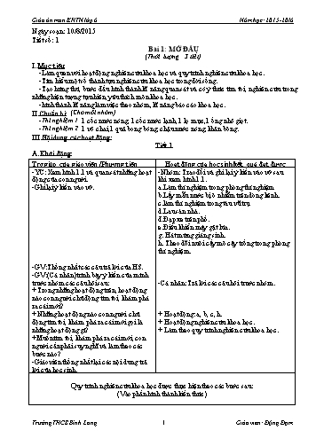 Giáo án Tin học Lớp 6 VNEN - Bài 1: Mở đầu (Tiết 1) - Đặng Đạm