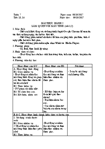 Giáo án Tin học Lớp 6 VNEN - Tuần 7 - Bùi Thanh Trường