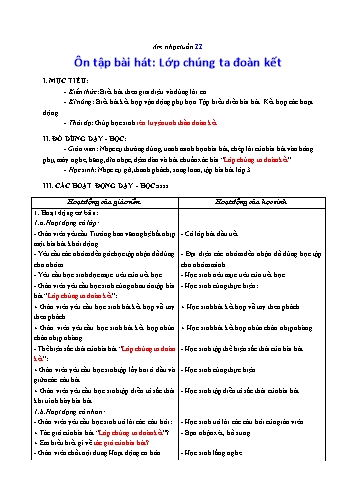 Giáo án Âm nhạc Lớp 3 VNEN - Tuần 11 - Nguyễn Thị Dánh