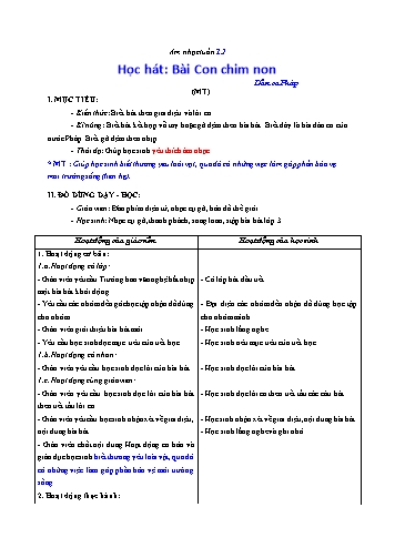 Giáo án Âm nhạc Lớp 3 VNEN - Tuần 12 - Nguyễn Thị Dánh Giáo án Âm nhạc Lớp 3 VNEN - Tuần 12 - Nguyễn Thị Dánh