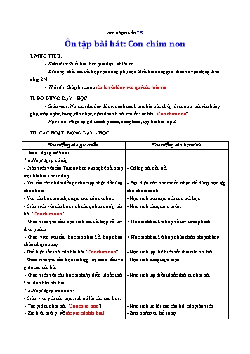 Giáo án Âm nhạc Lớp 3 VNEN - Tuần 13 - Nguyễn Thị Dánh