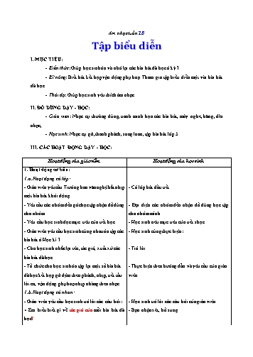 Giáo án Âm nhạc Lớp 3 VNEN - Tuần 18 - Nguyễn Thị Dánh