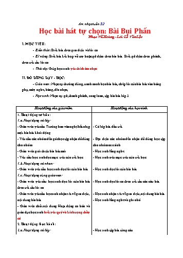 Giáo án Âm nhạc Lớp 3 VNEN - Tuần 32 - Nguyễn Thị Dánh