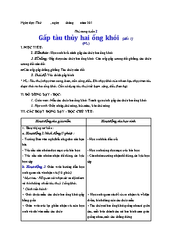 Giáo án Thủ công Lớp 3 VNEN - Tuần 1 - Lê Thị Xuân